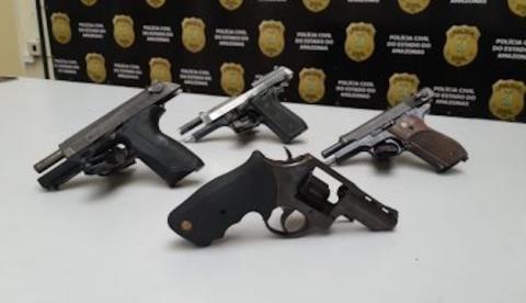 Aumenta apreensão de armas em Manaus e policial agora ganha premiação