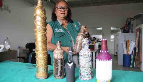 Reaproveitamento de resíduos é tema de oficinas na zona Norte de Manaus