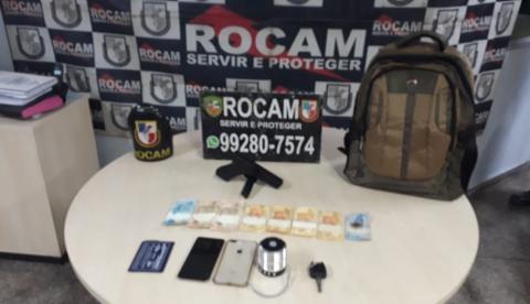 Trio suspeito de fazer arrastão é preso com arma falsa e carro roubado em Manaus