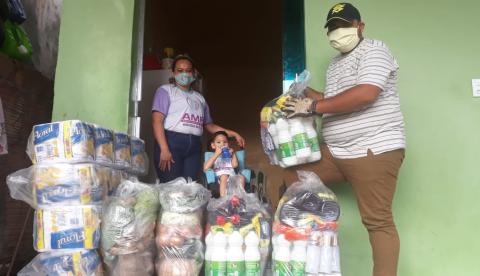 Ação doa kits de proteção e cestas para profissionais da saúde do interior