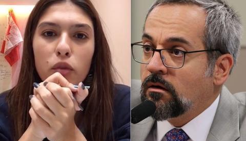 Atriz Fernanda Concon, ex-Carrossel, 'dá aula' a Ministro da Educação sobre o Enem