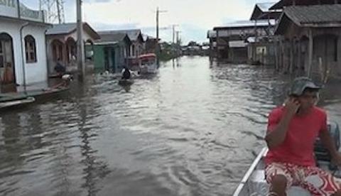 No Amazonas, enchente leva município a decretar situação de emergência