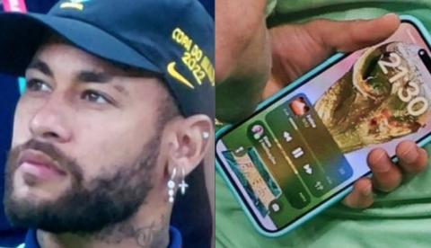 Notificação no celular de Neymar chama atenção durante jogo do Brasil: 'Bruna?'