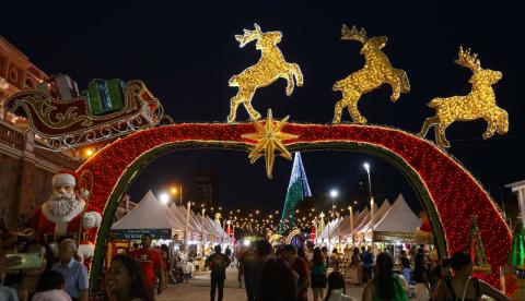 Período de funcionamento da Feira de Natal do Largo é ampliado em Manaus