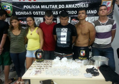 Quadrilha é presa com mais de três quilos de droga no Tarumã