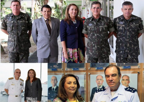 Desembargadora visita comandantes militares