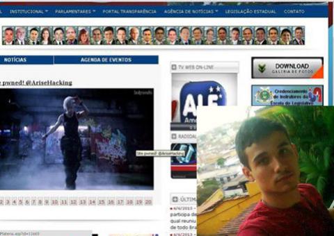Hacker invadiu o site da Assembleia Legislativa do Amazonas. Site permanece fora do ar
