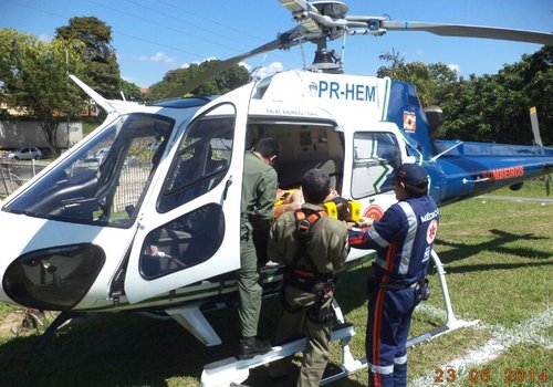 Atendimentos de bombeiros ganham agilidade com helicóptero