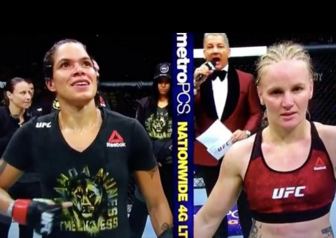 Amanda Nunes defende título em revanche contra Valentina e vence UFC