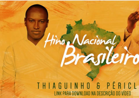  Thiaguinho cantará hino nacional em amistoso da Seleção Brasileira