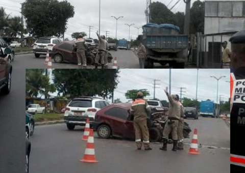 Gravemente ferido, motorista foge do local do acidente