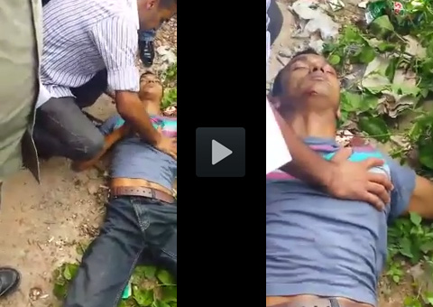 ASSALTO NO BRADESCO: Homem ora para tentar ressuscitar assaltante