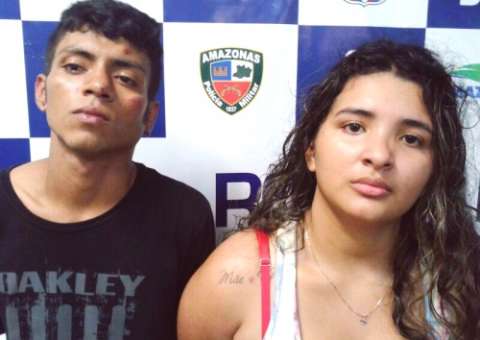 Polícia prende casal de assaltantes retido em congestionamento