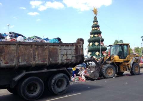 Mais de 45 toneladas de lixo recolhidos nas festas de Réveillon em Manaus