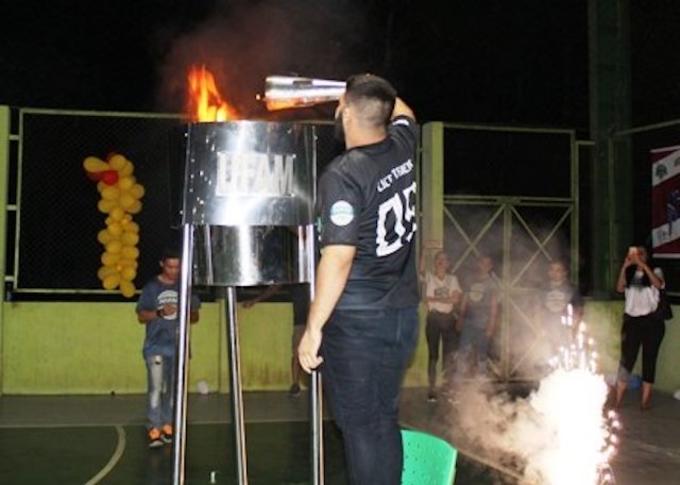 Abertura teve apresentações culturais e o acendimento da pira olímpica - Foto: Ufam