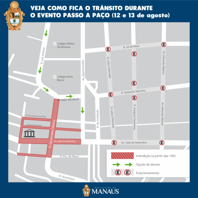 Alterações no trânsito.Foto: Divulgação