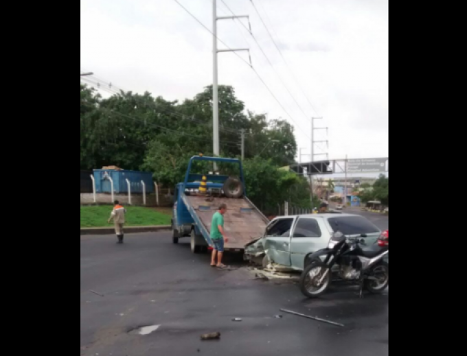 Acidente na Avenida Buriti.Foto: Divulgação/Manaustrans