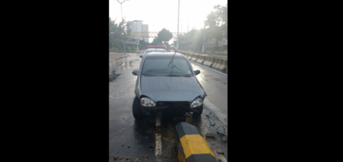 Acidente Avenida Darcy Vargas. Foto: Divulgação/Manaustrans