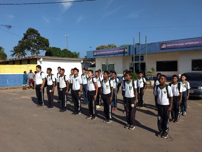 Programa coordenado pela PM-AM atende crianças e adolescentes em situação de risco social - Foto: Divulgação/Senac