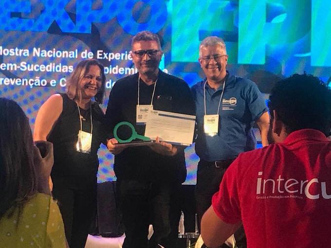 Arthur Neto parabenizou os profissionais da Vigilância, Marco Antônio, Nilson e Sonaira