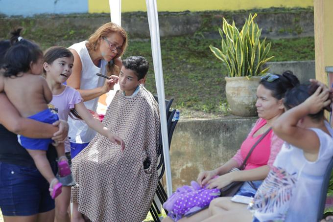 Cuidados pessoas fizeram parte da ação cidadã - Foto: Chico Batata