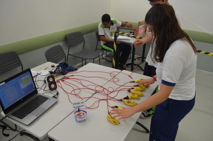 Piano de banana foi desenvolvido por estudantes da Matias Machline