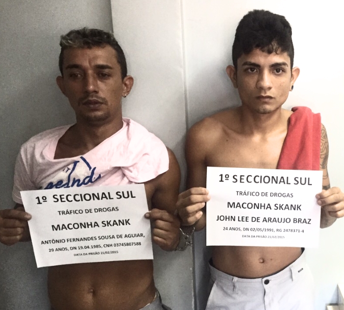 Dupla é presa por envolvimento com o tráfico de drogas  