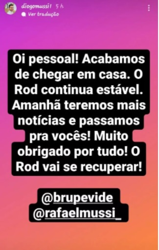 Foto: Reprodu&ccedil;&atilde;o/Instagram Diogo Mussi