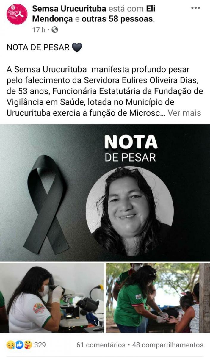 Foto: Reprodu&ccedil;&atilde;o Facebook