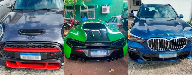 Carros de luxo apreendidos - Foto: Divulga&ccedil;&atilde;o