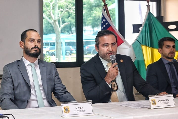Delegados em coletiva - Foto: Jander Robson/Portal do Holanda 