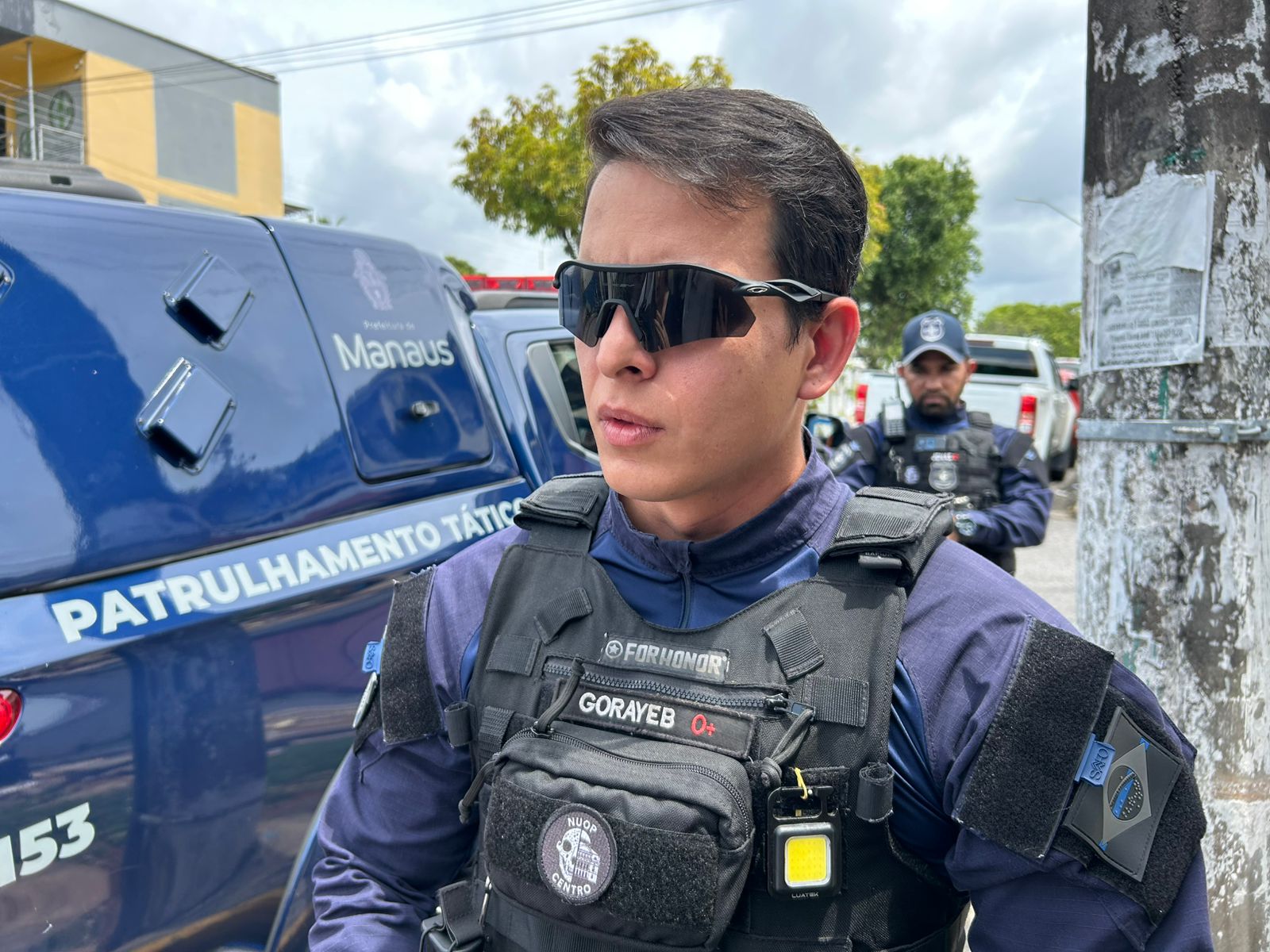 Chefe do setor Sul da Guarda Municipal, Gorayeb. Foto: Jander Robson/ Portal do Holanda