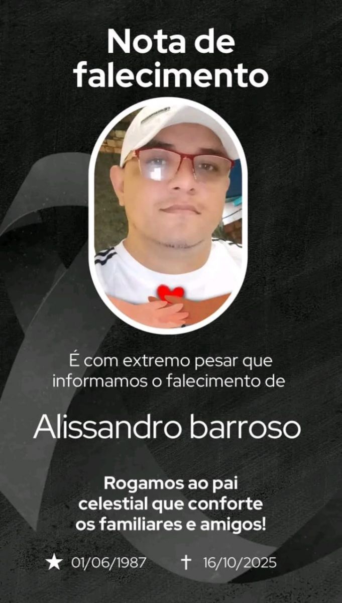 Alissandro ser&aacute; sepultado hoje - Foto: Divulga&ccedil;&atilde;o