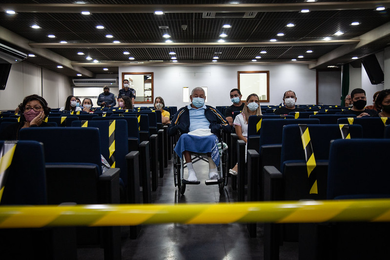 Familiares de Jerusa acompanham o julgamento - Foto: Raphael Alves/TJAM