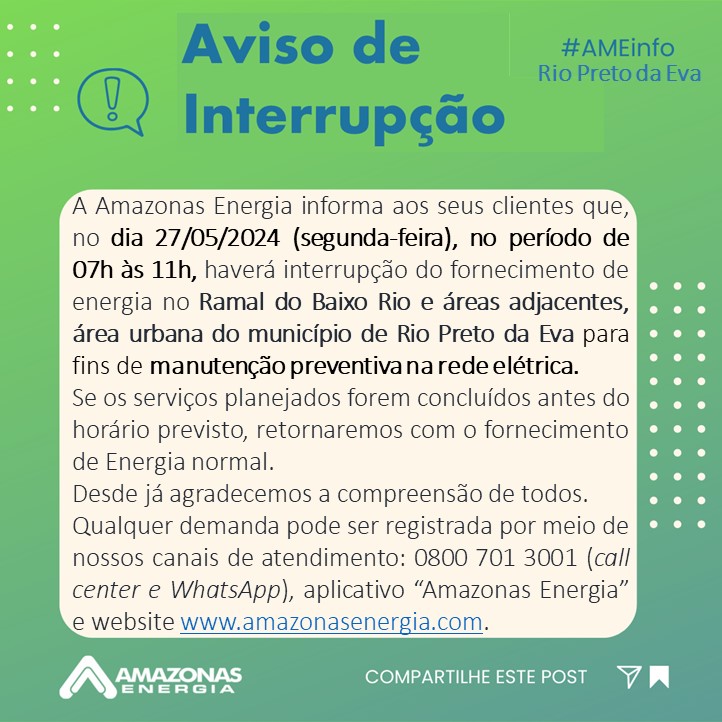 Foto: Divulga&ccedil;&atilde;o/ Amazonas Energia