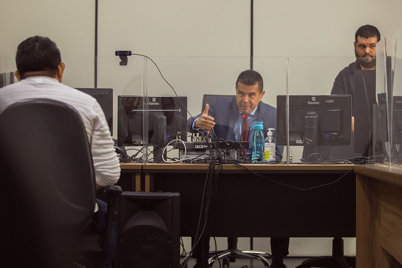 R&eacute;u Ant&ocirc;nio Marcos de Ara&uacute;jo Costa / Audi&ecirc;ncia do Caso Silvane / Foto: Marcus Phellipe