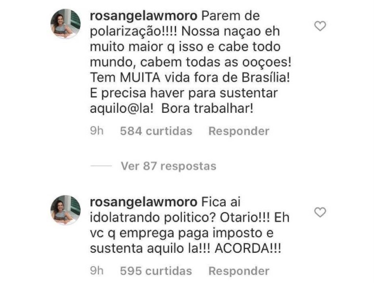 Esposa de Moro responde &agrave; cr&iacute;ticas
