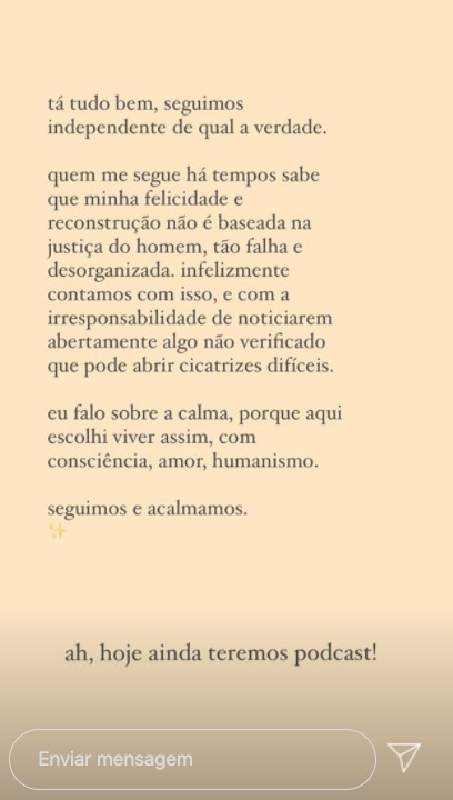 Irm&atilde; do ator de 'Chiquititas' se pronunciou ap&oacute;s falsa pris&atilde;o - Imagem: Reprodu&ccedil;&atilde;o/ Instagram