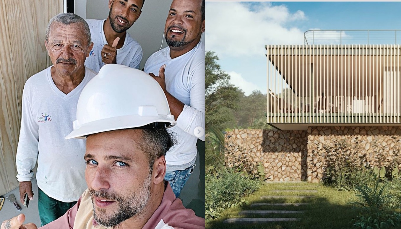 Bruno Gagliasso mostrou obras no in&iacute;cio do ano. Inaugura&ccedil;&atilde;o atrasou devido &agrave; pandemia. Foto: Instagram