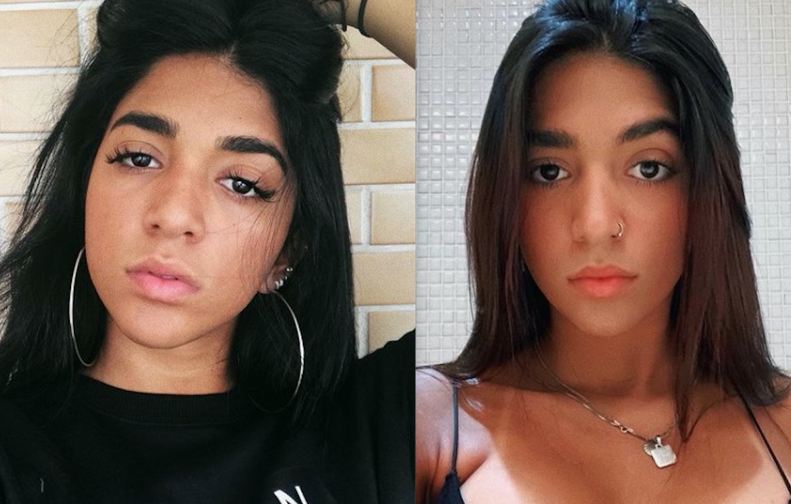 Dhiovanna Barbosa em 2018 e 2019 - Foto: Reprodu&ccedil;&atilde;o/Instagram