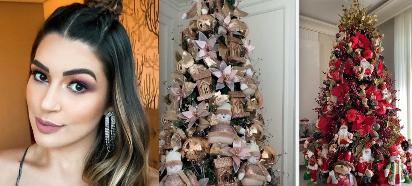 &Aacute;rvores de Natal da ex-BBB Vivian Amorim - Foto: Reprodu&ccedil;&atilde;o/Instagram
