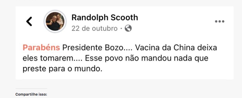 Ele era um cr&iacute;tico ferrenho da vacina