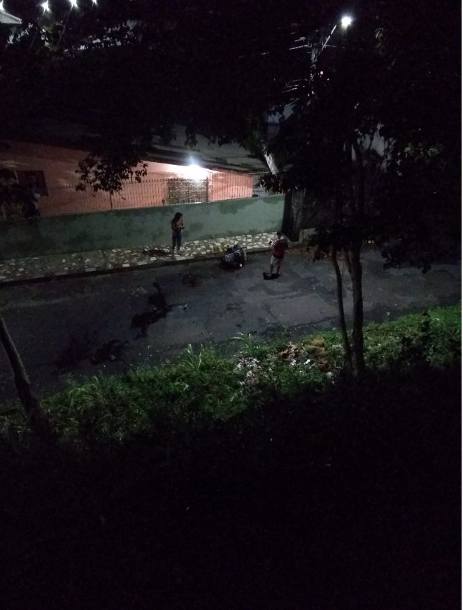 Motor foi arremessado e por pouco n&atilde;o atingiu casas que ficam abaixo -> Foto: Divulga&ccedil;&atilde;o 