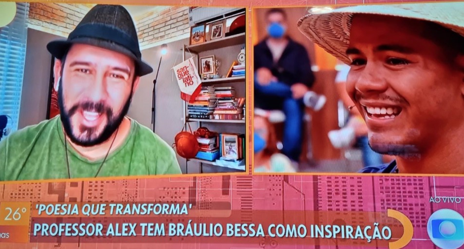 O professor tem como inspira&ccedil;&atilde;o Br&aacute;ulio Bessa - Imagem: Reprodu&ccedil;&atilde;o/TV Globo