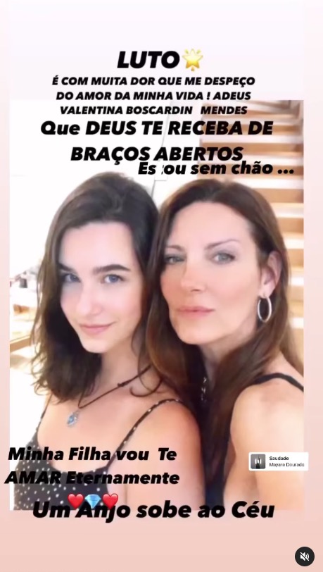 Marcia comunicou o falecimento da filha Valentina, de 18 anos - Foto: Reprodu&ccedil;&atilde;o/Instagram