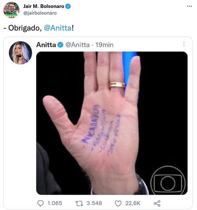 Imagem: Reprodu&ccedil;&atilde;o/Twitter