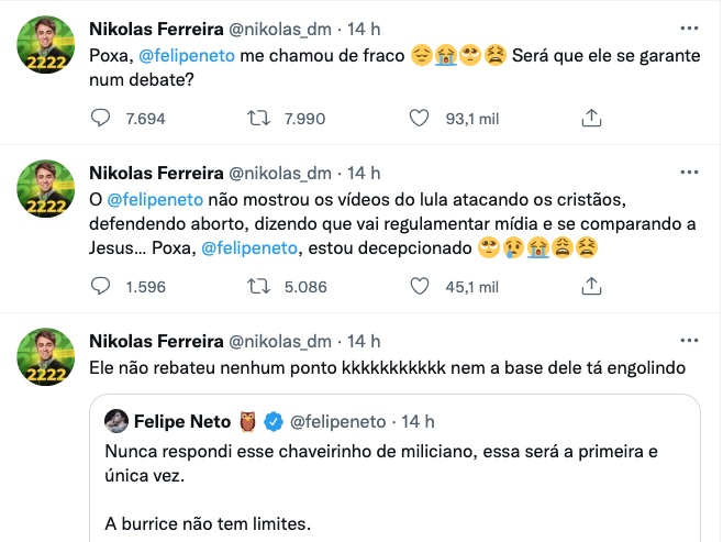 Imagem: Reprodu&ccedil;&atilde;o/Twitter
