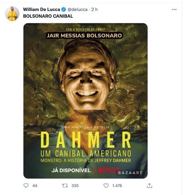 Foto: Reprodu&ccedil;&atilde;o / Twitter