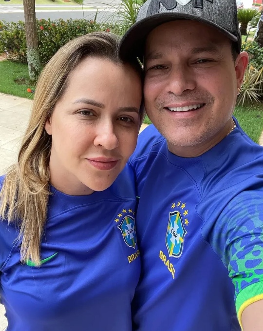 Jo&atilde;o Neto, da dupla com Frederico, e a mulher, Lorena - Foto: Reprodu&ccedil;&atilde;o/Instagra,