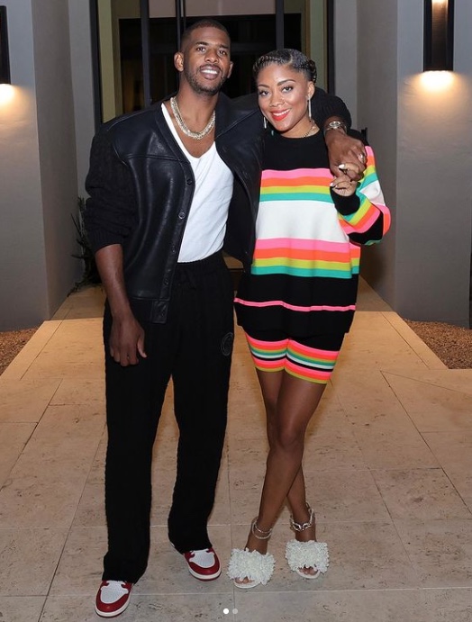 Chris Paul e a esposa Jada Crawley - Foto: Reprodu&ccedil;&atilde;o/Instagram